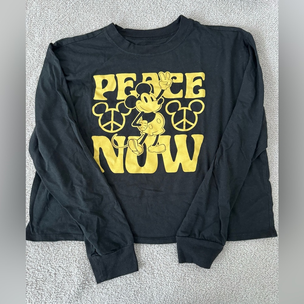 Disney long sleeve crop top
